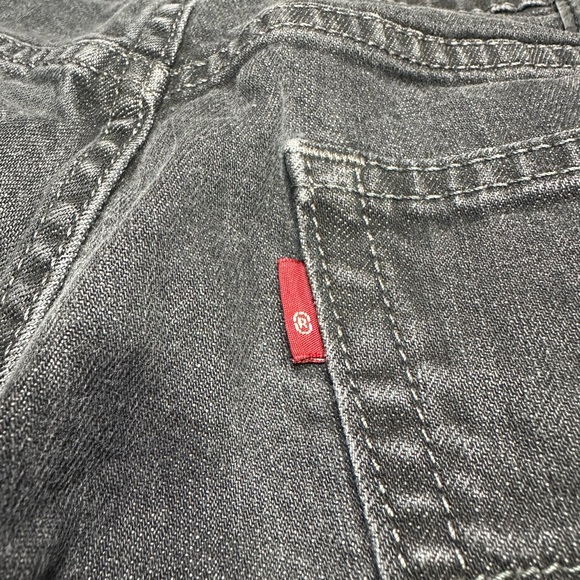 Mens Vintage Levi Black Jeans 559 Relaxed Straight Fit - Picture 6 of 9